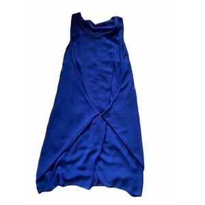 XLModa Dress Royal Blue Sheath Small Flowy Sleeveless
